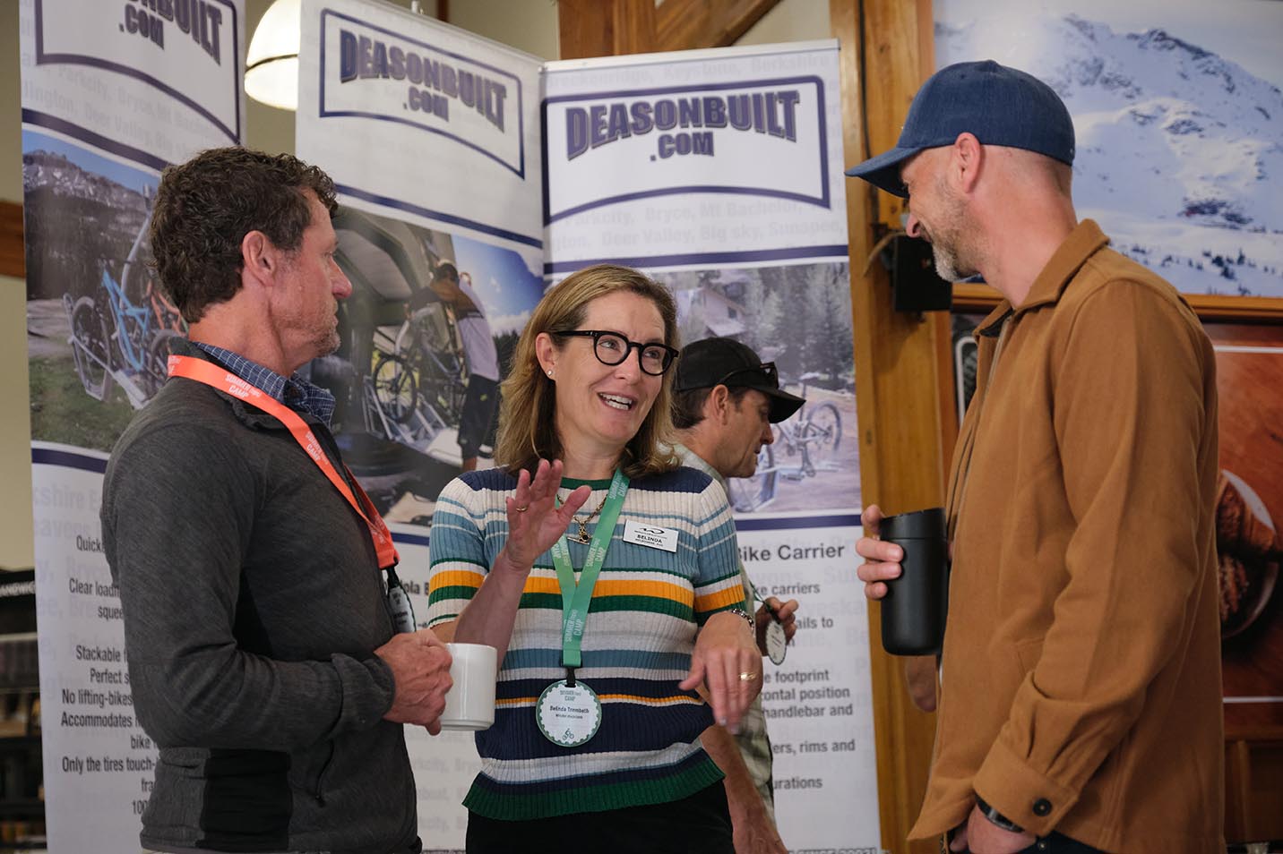 Belinda Trembath With Vendors And Resort Attendees