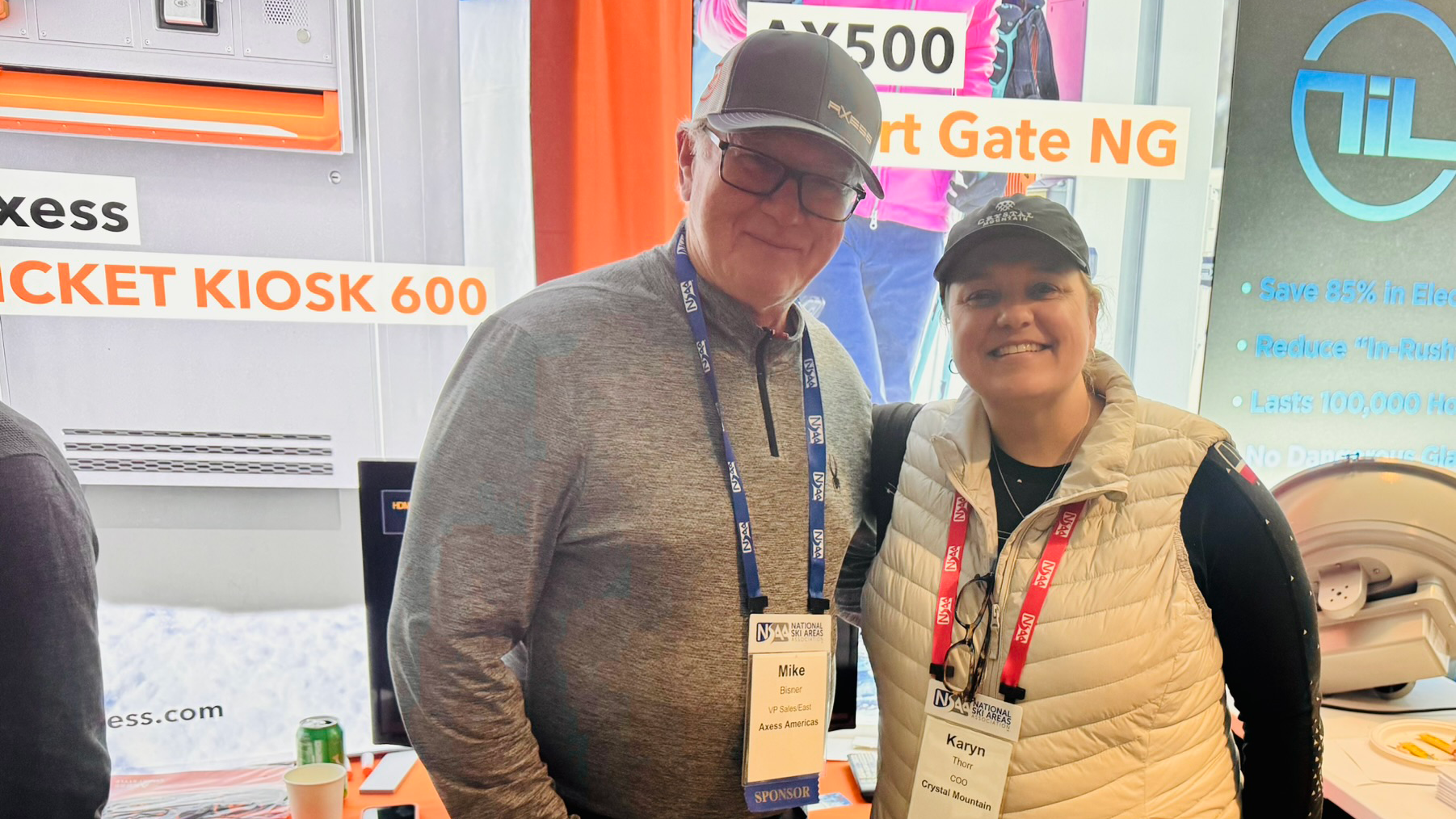 Mike Bisner Of Axess And Karyn Thorr Of Crystal Mountain MI