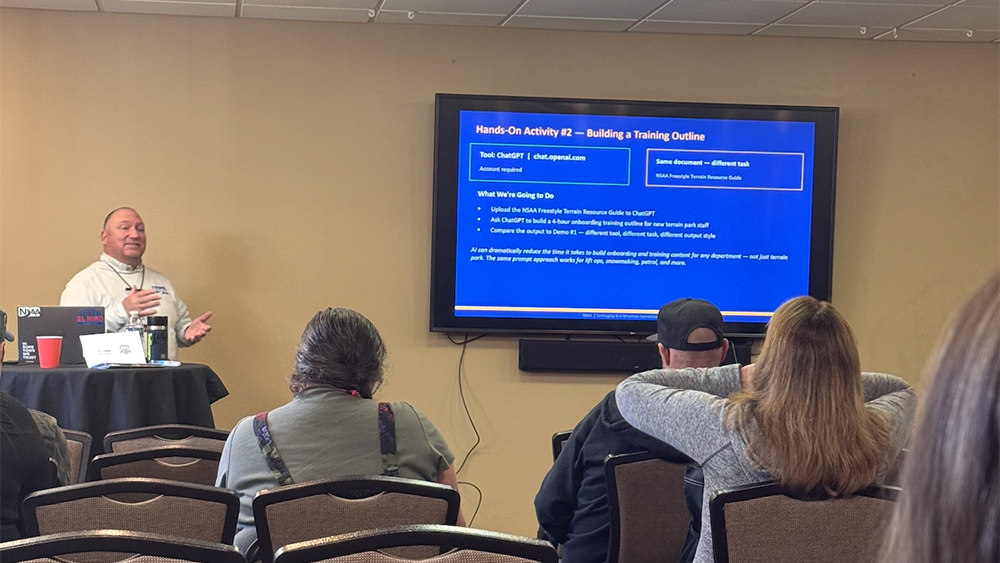 Earl Saline NSAA Leads A Session On AI In Mountain Operations