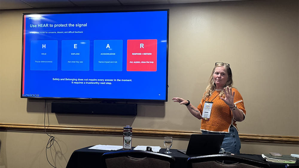 Dana Kent of Dana Kent Coaching leads a women in operations session