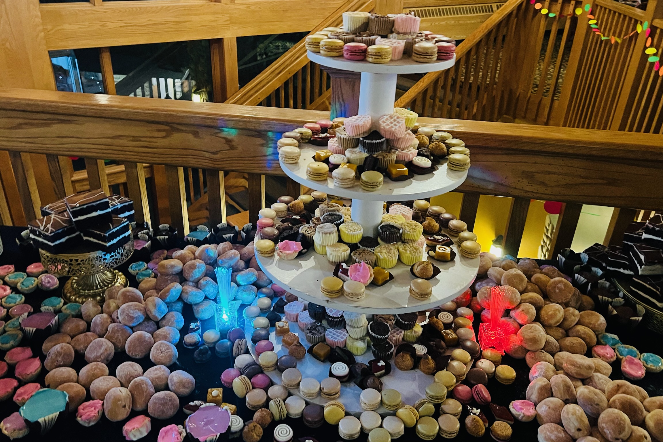 Delicious Dessert Table At The Banquet On The Final Evening