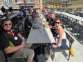 Campers enjoying lunch at The Range