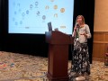 MJ presenting at her session   Capturing the Market 