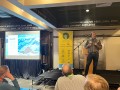 Rob Perlman  president and COO of Steamboat  giving a presentation on their summer operations.
