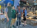 Yellowstone Club with representative from Leitner Poma enjoying the champagne toast 