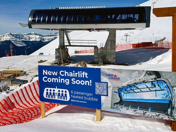 Lake Louise Top Terminal of new Upper Juniper lift Lake Louise Top Terminal of new Upper Juniper lift