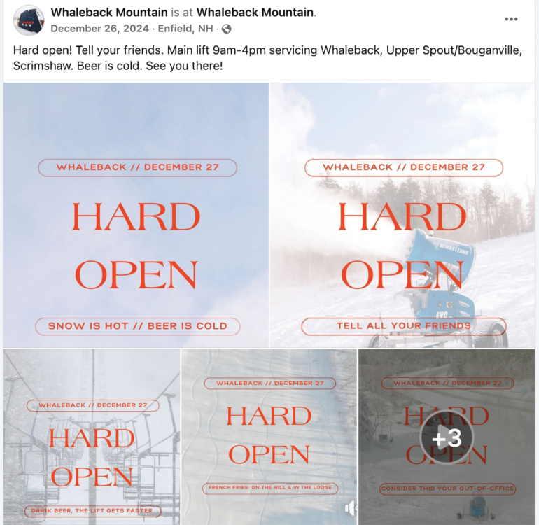 Whaleback Digital Most Fun Opening Day Messages