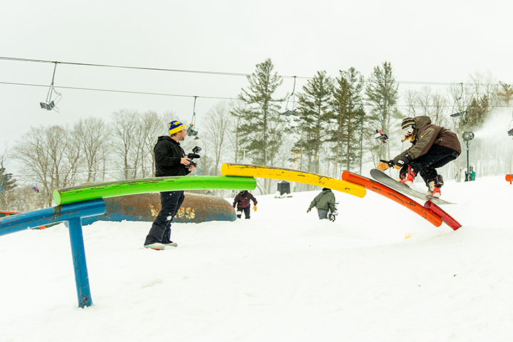 Feature Waterfall Rainbow Rail Bousquet Mountain