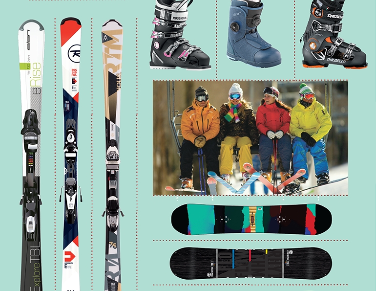 Nordica’s Astral for women, Salomon’s XDR, K2’s Pinnacle, Head’s Instinct 78, and Elan’s Explore Ripstick.
