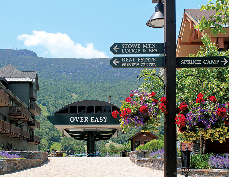 Stowe Mountain Resort signage
