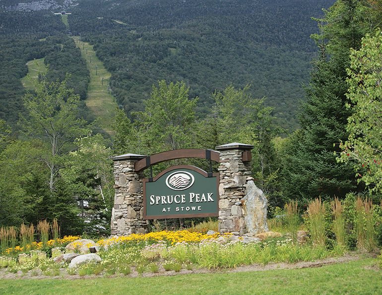 Stowe Mountain Resort signage