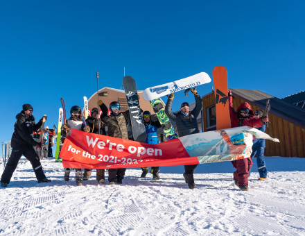 Opening keystone banner