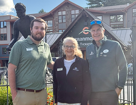 Zack Kirchner SnowSports Director Karen Dolan Ben Wilcox Cranmore President GM
