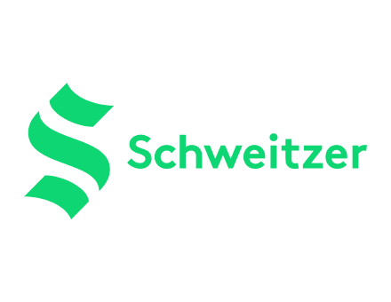 schweitzer logo horz greenglow