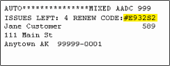 RenewalCode