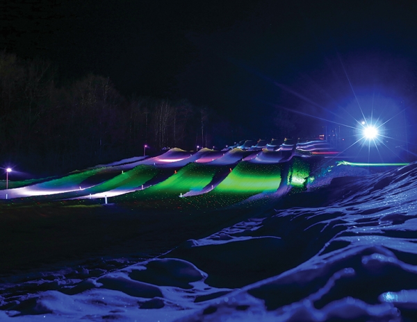 Powder Ridge, Minn., needed minimal investment to create a Laser Light Tubing experience, and the return has been significant.