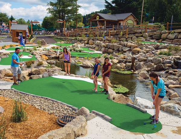 Mont Saint Sauveur in Quebec invested $1 million into its new miniature golf course, which was designed by a Florida-based firm that specializes in such projects. It has already averaged 200-250 rounds per day in summer.