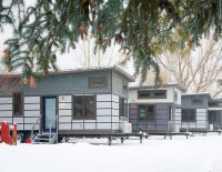 Aspen Skiing Co., purchased six 500 sq. ft. “trailer coaches,” built by Sprout Tiny Homes, as an experiment for additional employee housing.