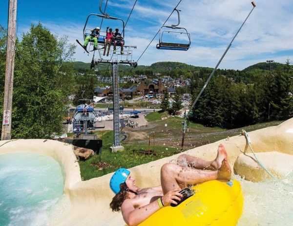 Sommet Saint-Sauveur in Quebec opened its waterpark on June 8, while the resort was still running winter—er, on-snow—operations.
