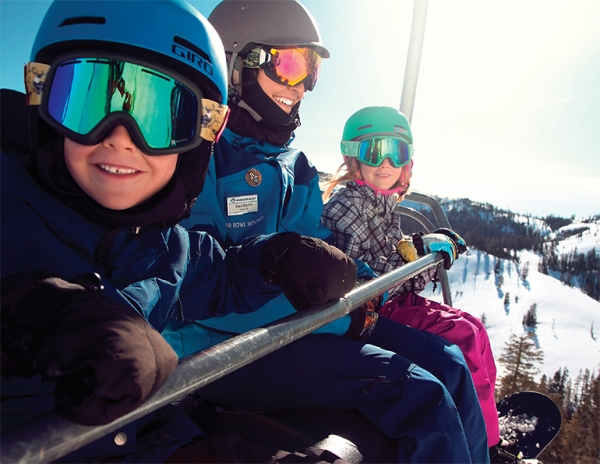 As part of Sugar Bowl’s Kids on Lifts program, kids less than 55 inches tall can’t ride lifts without an adult or older teenager.