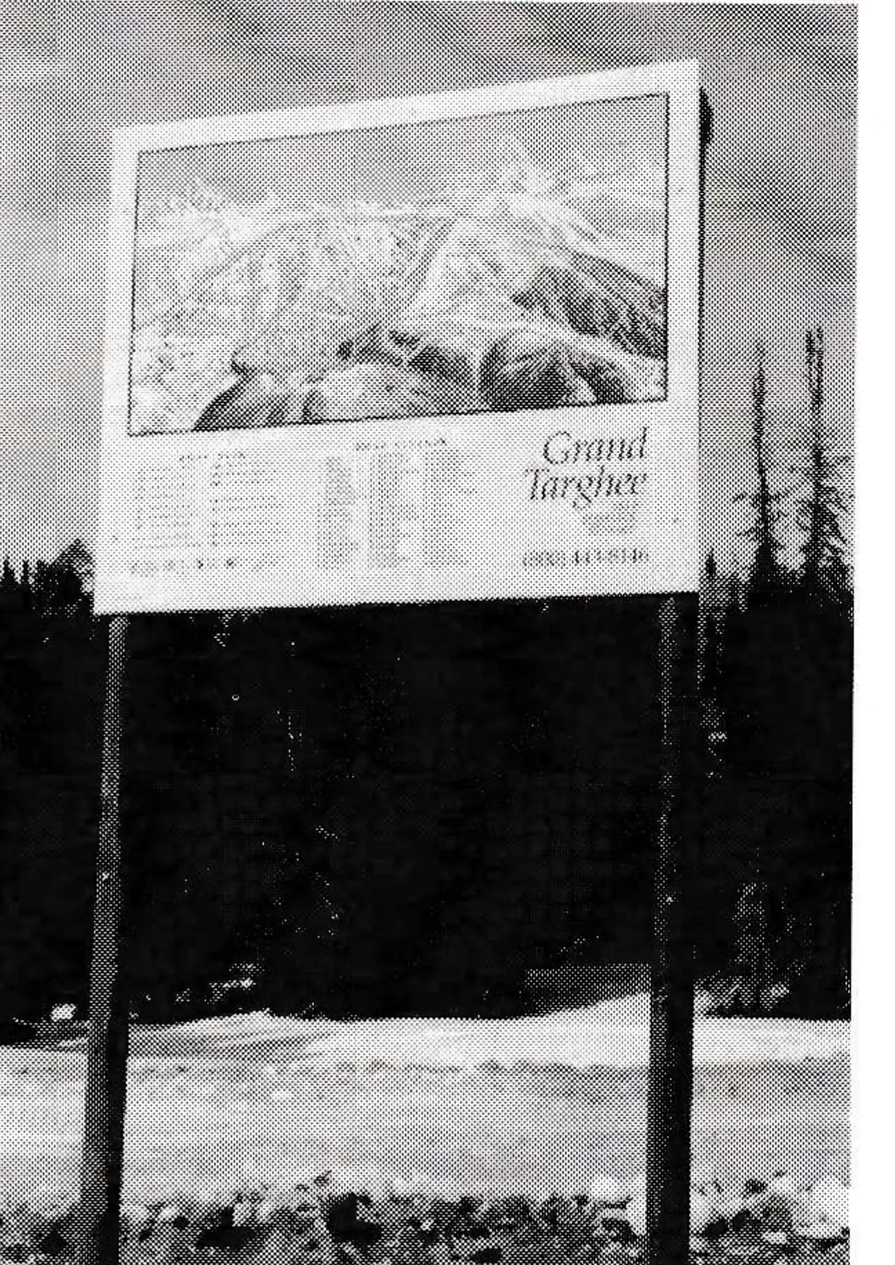 A 10-foot-high double-post sign holding a 3-by-4-foot sign that weighs 5 pounds.