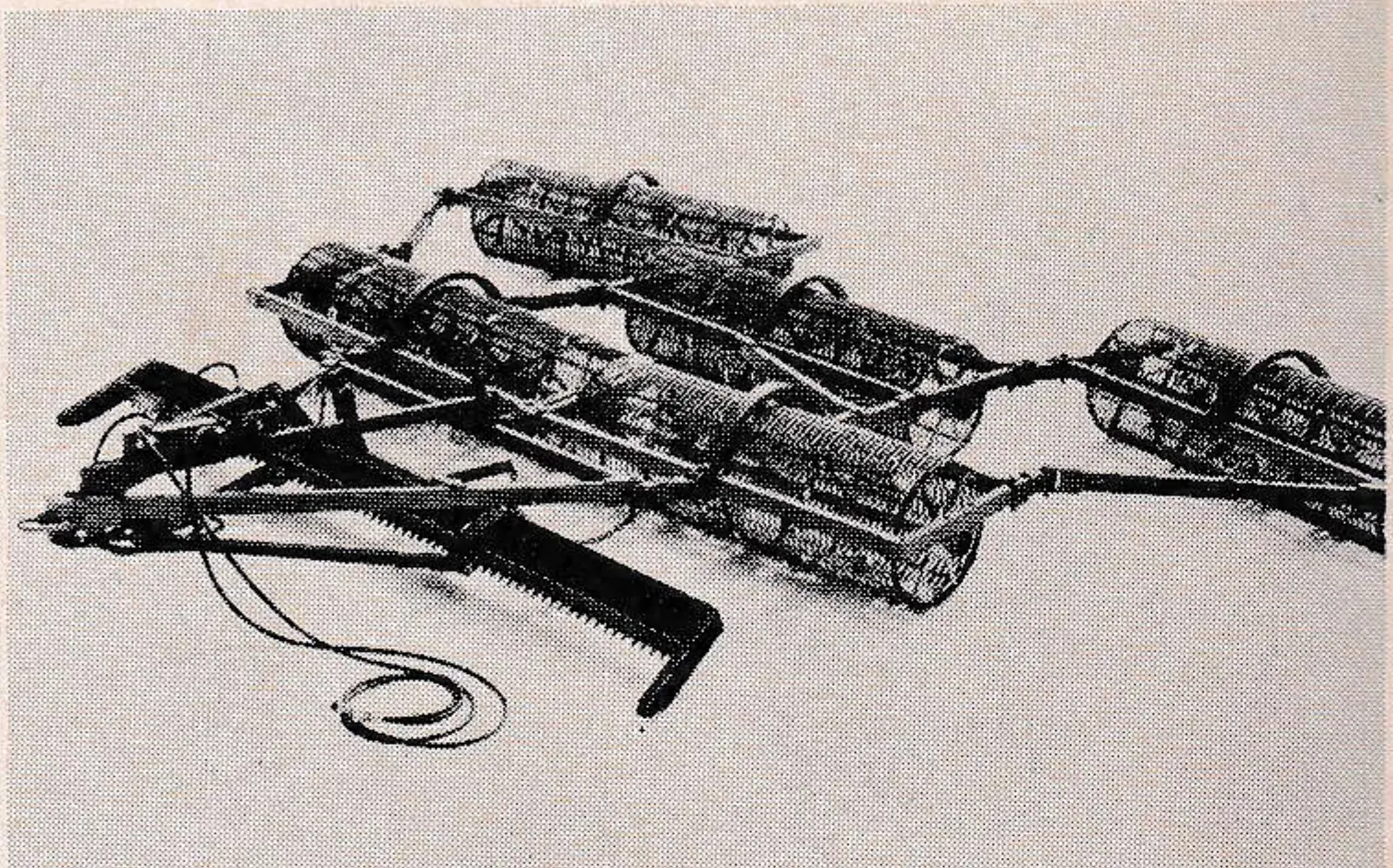 Valley Engineering's Scarifier breaks up snow, Powder Maker pounds it into softer surface.