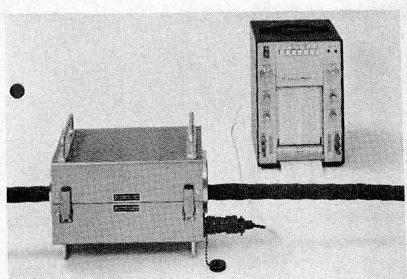 PMK 75 wire rope tester with the Brush 220 recorder. For smaller diameter cable the PMK 77 is used. The manufacturer also has testing equipment for labs and research institutes called the F-70 which permits adjustments in the magnetic field intensity.