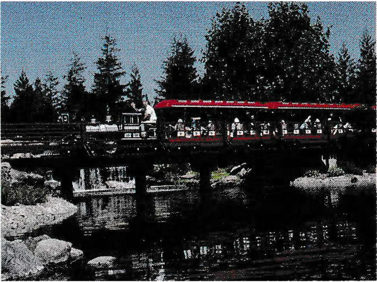 Miniature trains can be an amusement as well as a means of transporting guests around a resort.