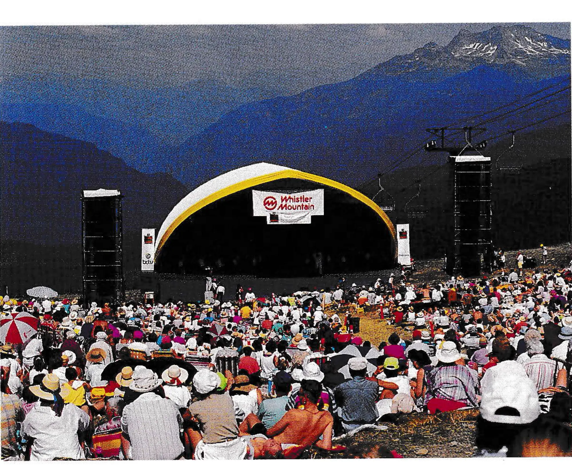 Each summer Whistler mountain, B.C., brings the Vancouver Symphony Orchestra to the area for a one-day concert on the mountain with as many as 6,000 people attending. (Photo by Paul Morrison)