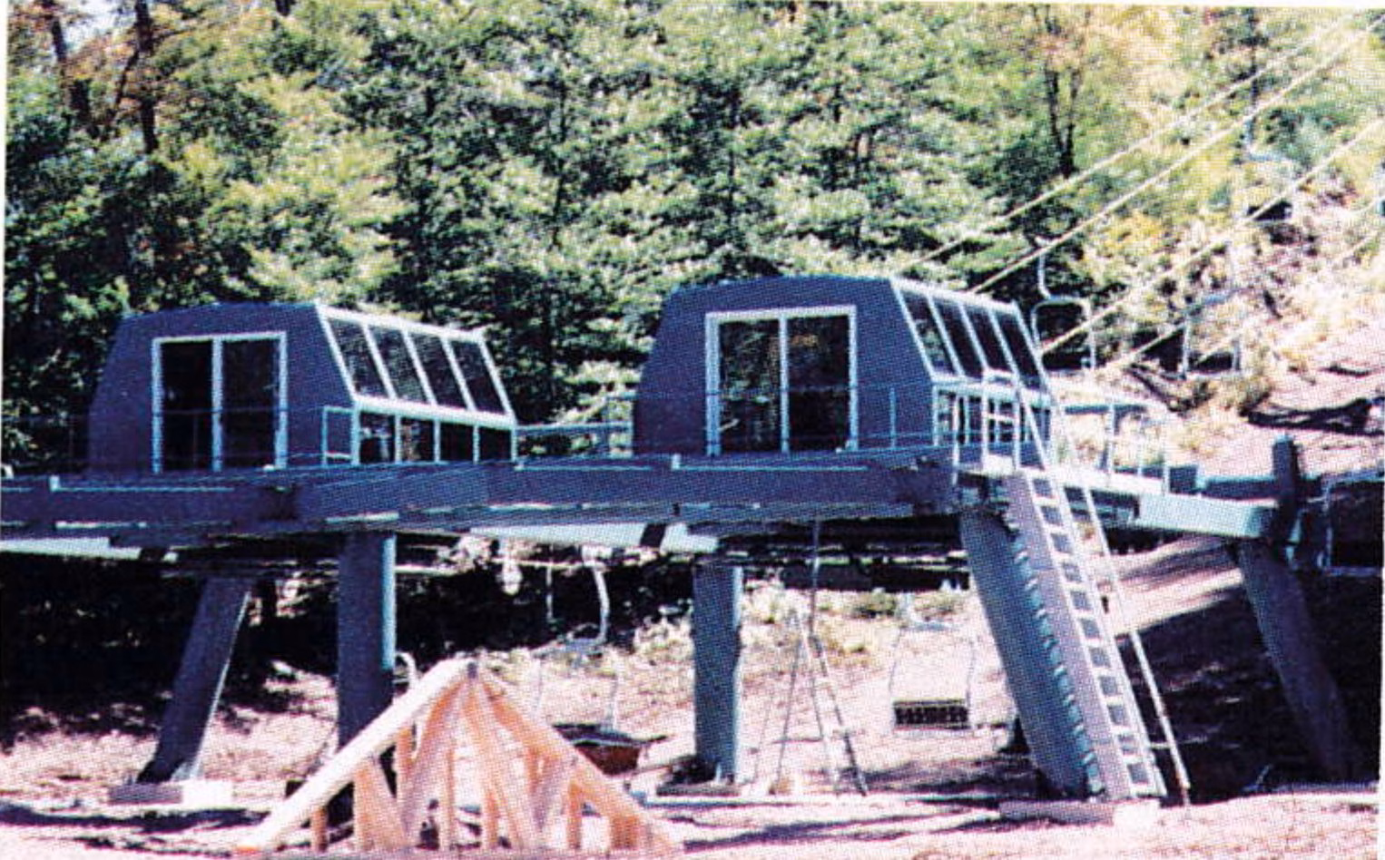 Rebuilt bottom terminal of the East Mountain lift at Jack Frost Mountain
