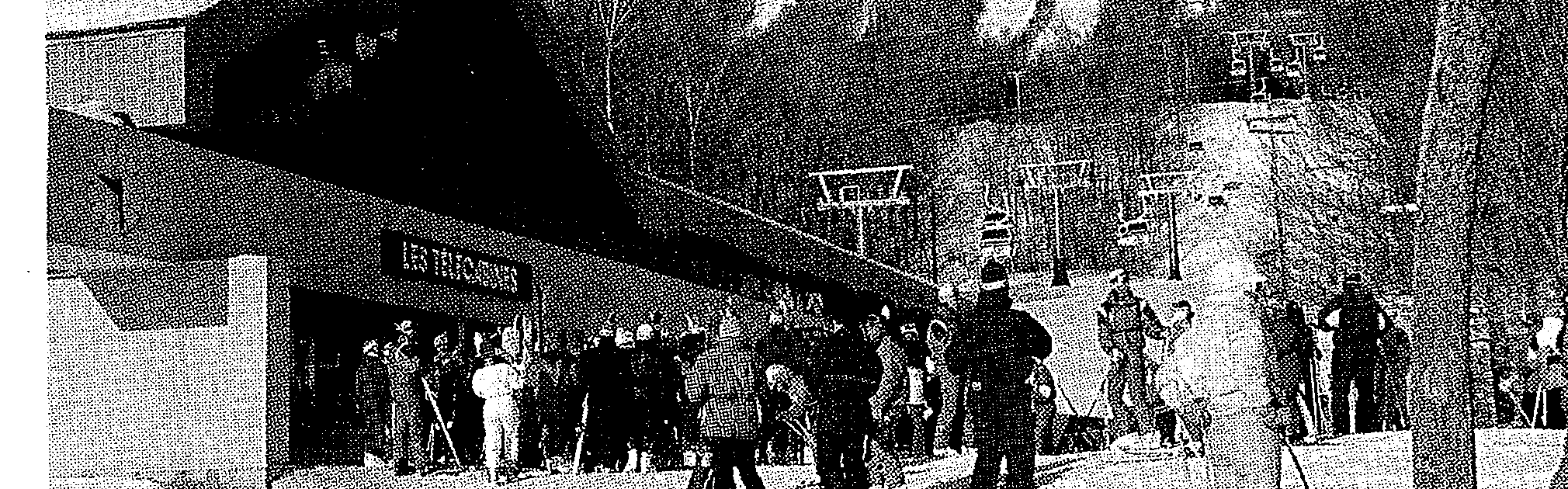 Architecture of lower terminal matches the spirit of the base village. There are no steps since loading area is at same grade as ski slope.