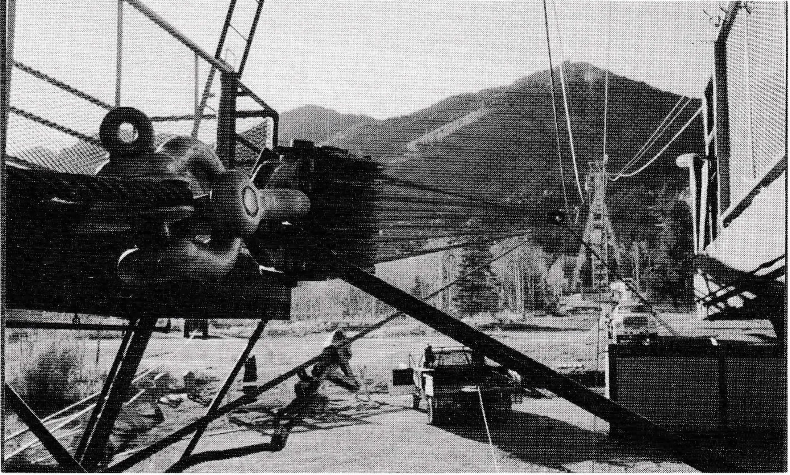 The 50-ton rig used at the bottom looks impressive, but is dainty compared to the 110-ton, 15-part monster used for the top rig, where each block weighs 1,300 lbs., costs $6,200.