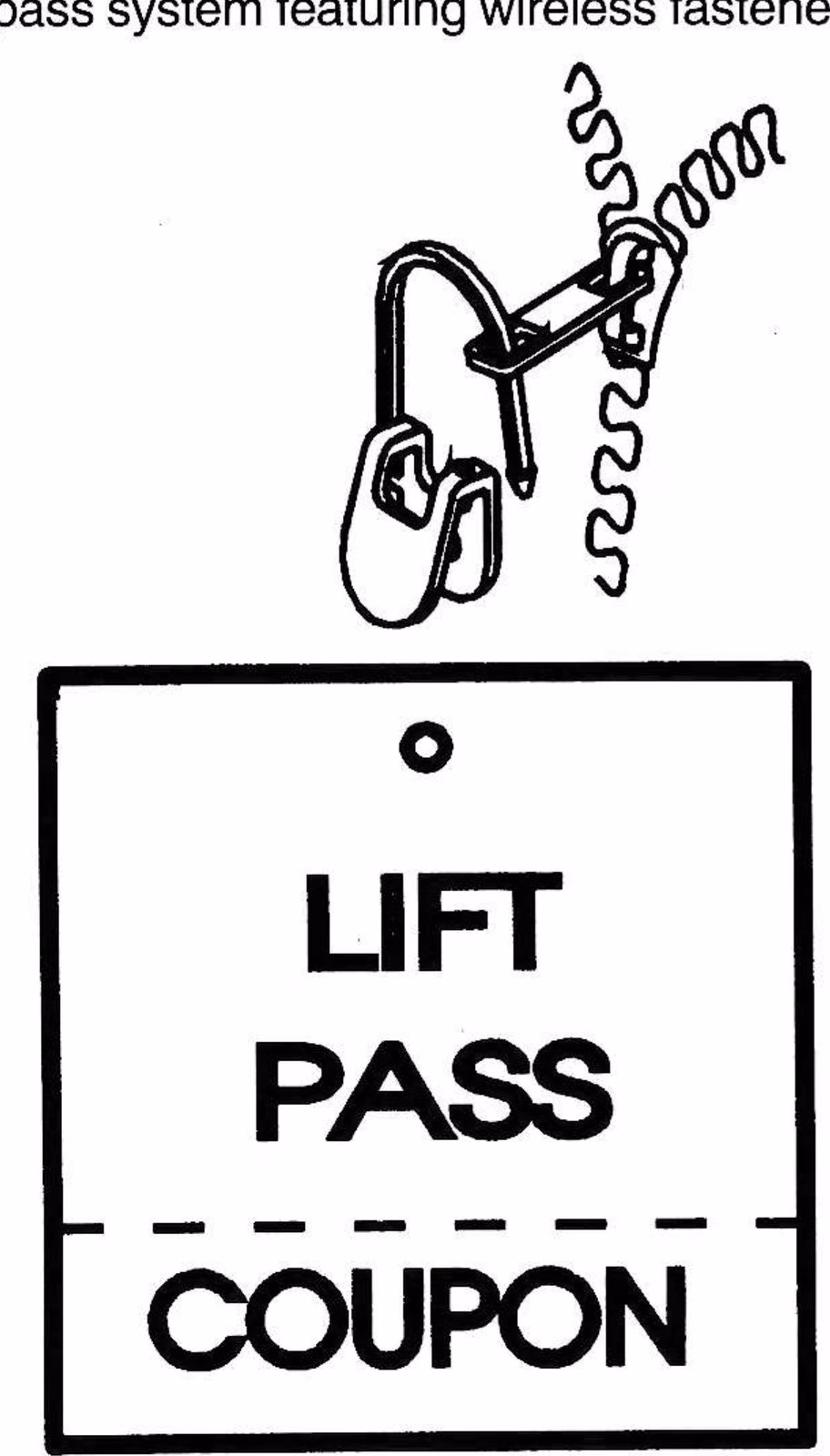 Drawing of the All-Pine Marketing wireless lift pass