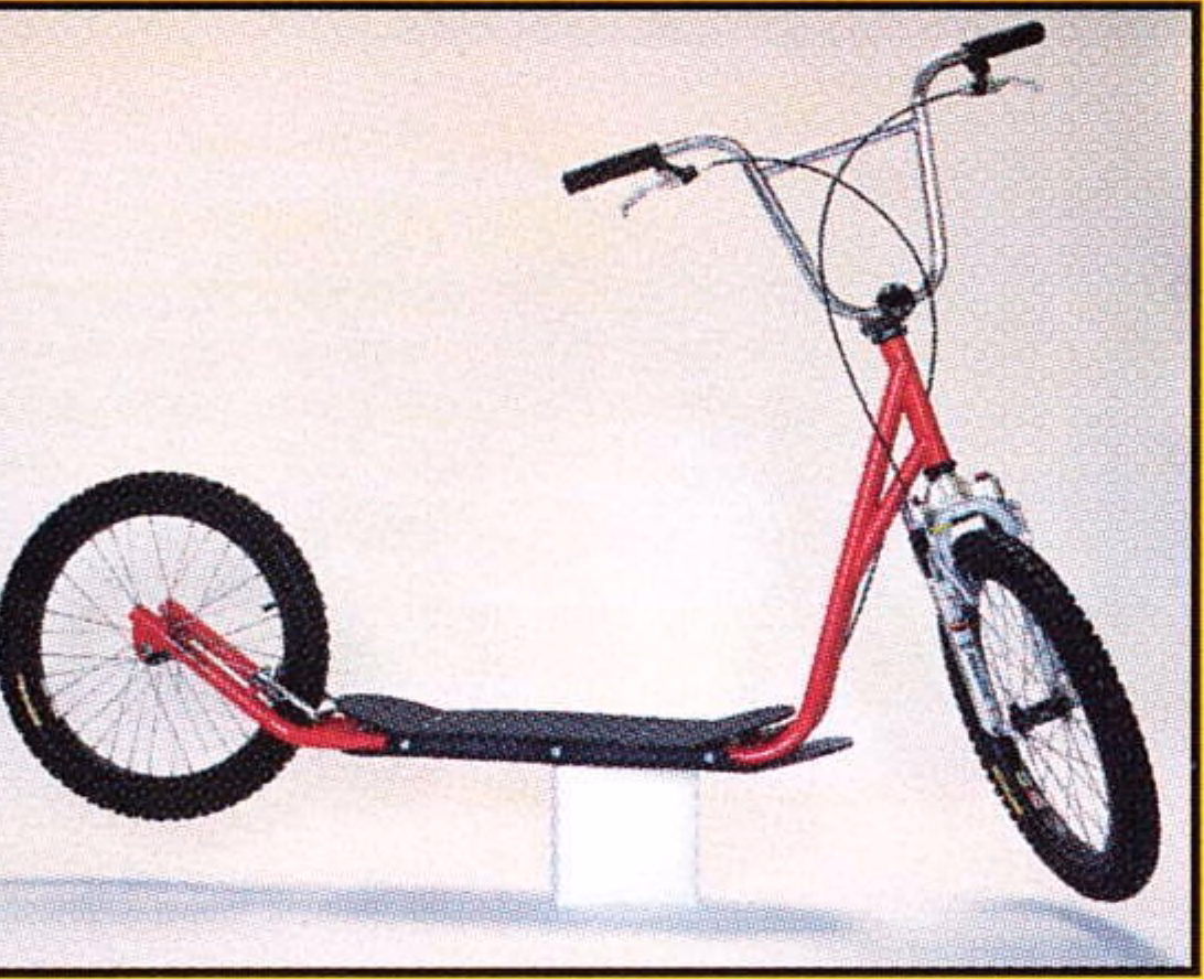 The Diggler is an all-terrain scooter the manufacturer says is less intimidating to customers than a mountain bike.