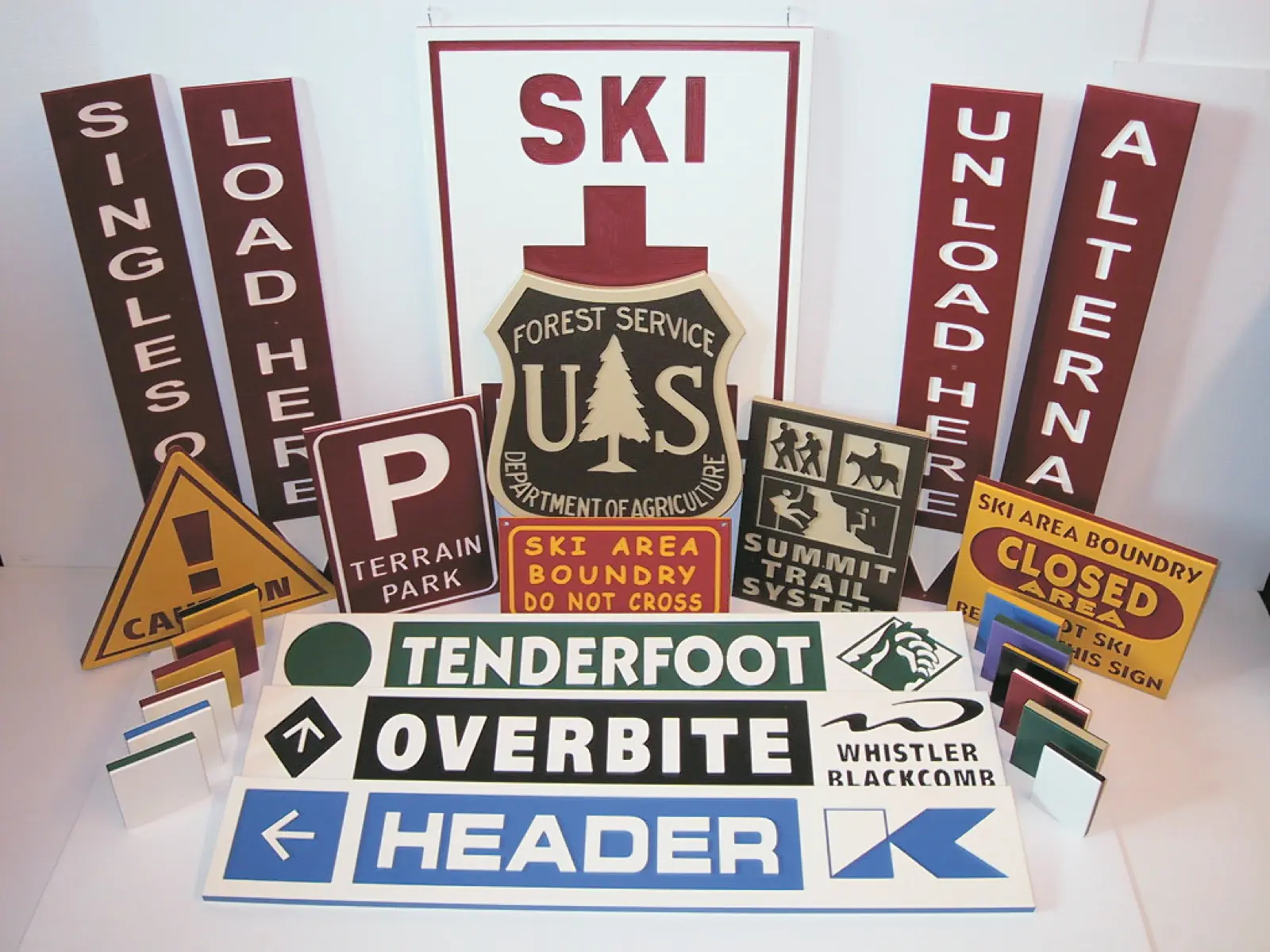 Duramark routed trail sign