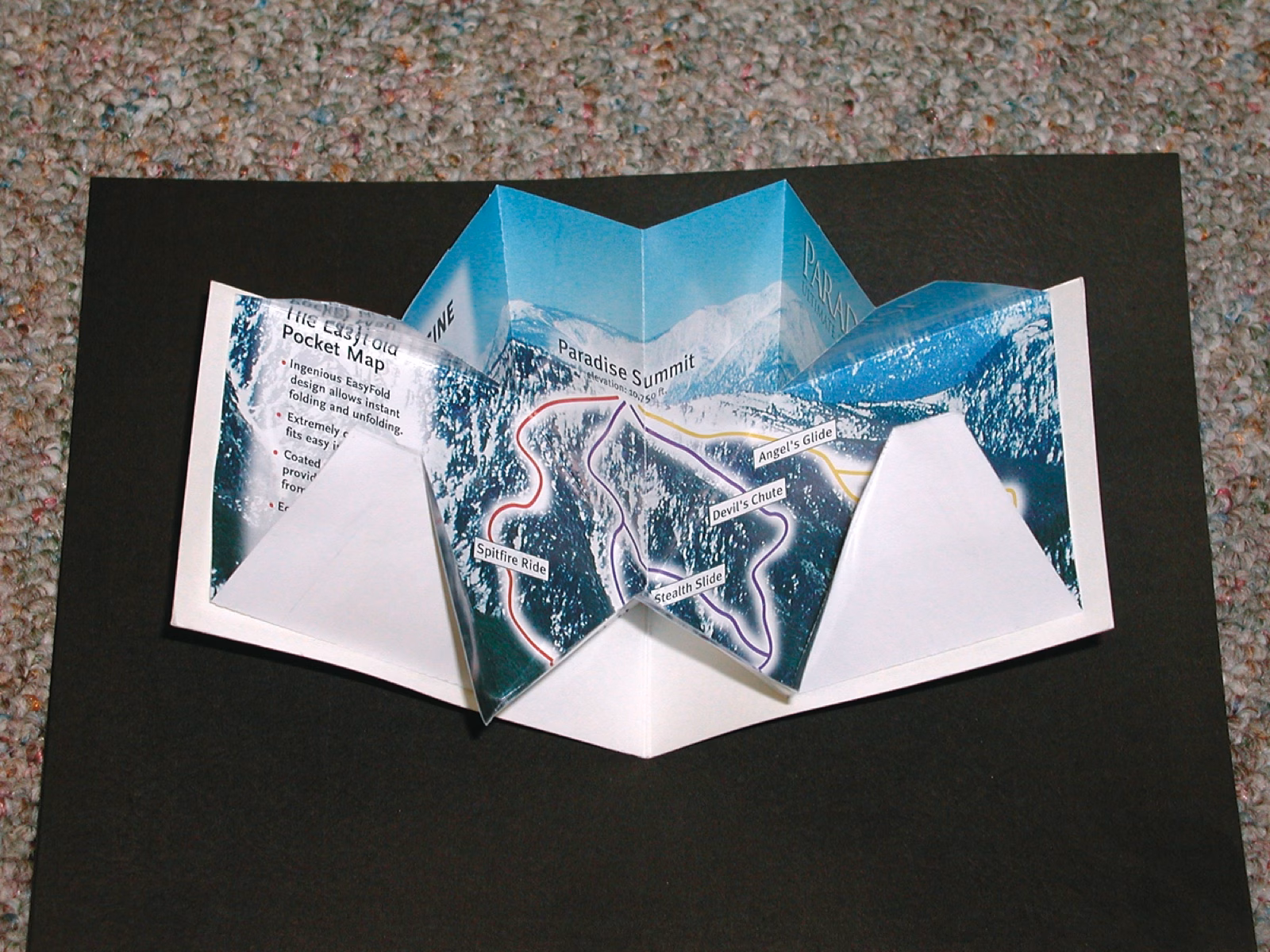 EasyFold pocket trail map