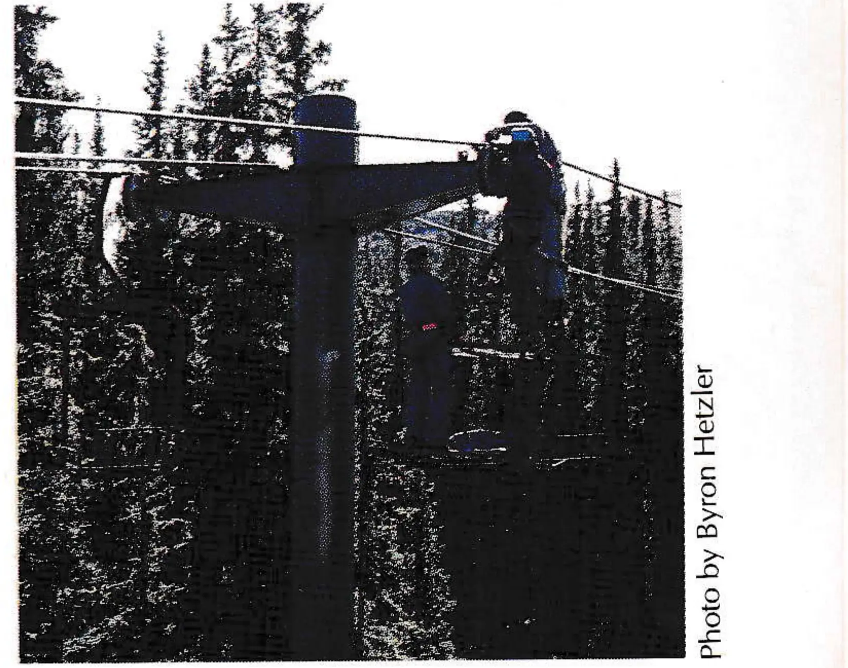 By early fall, preparations were made for load-testing the new/old Timberline Lift.