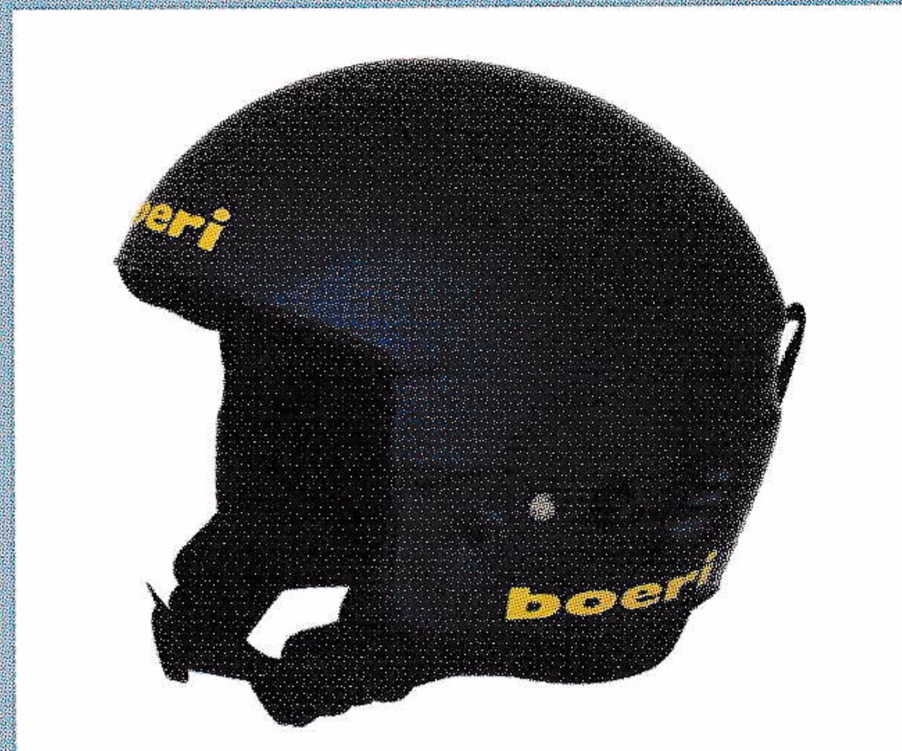 Black Boeri Myto Sport ski helmet with yellow logo