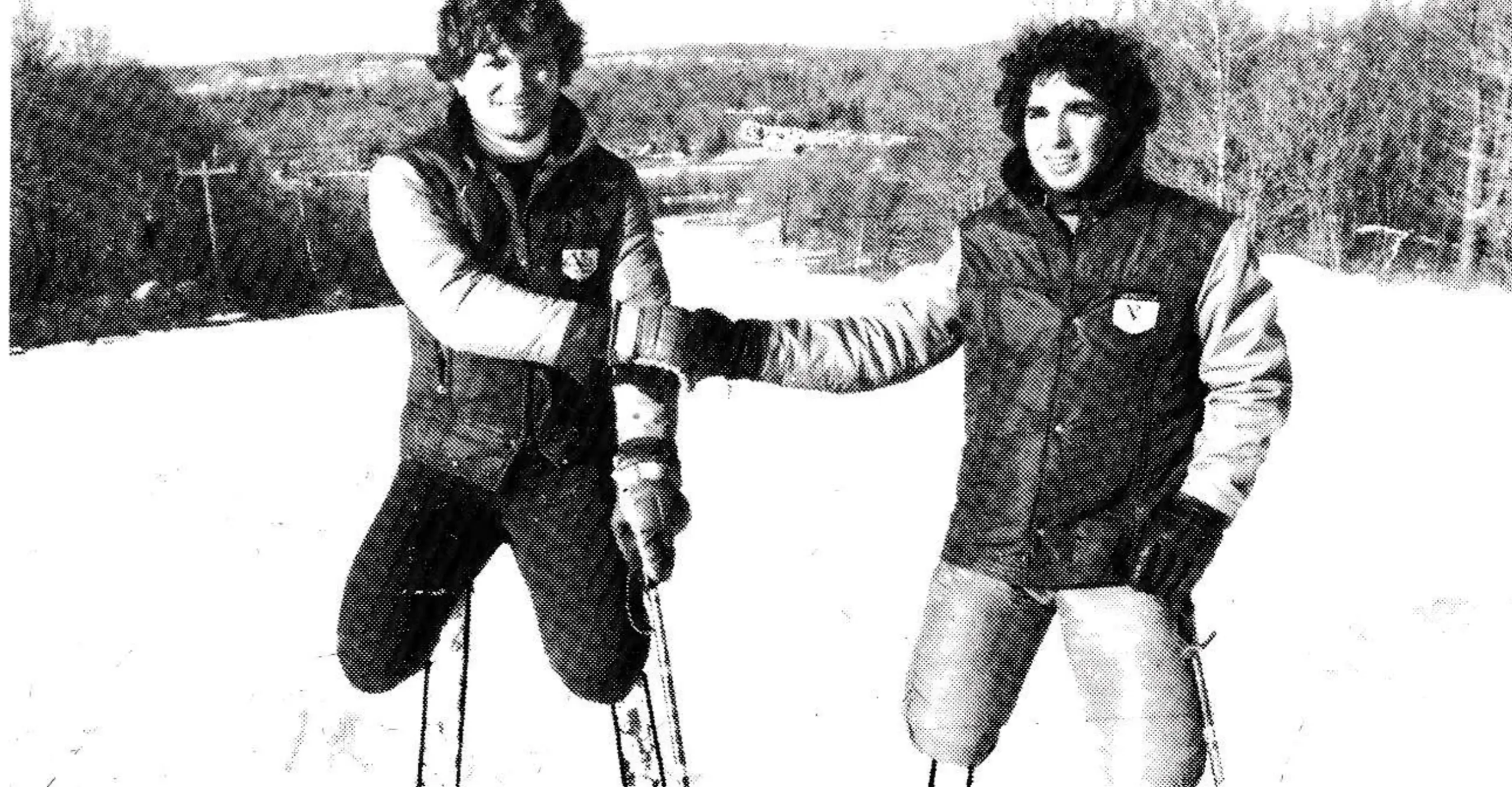 Ron, Left, with Mike Cobb, Director of Slaine