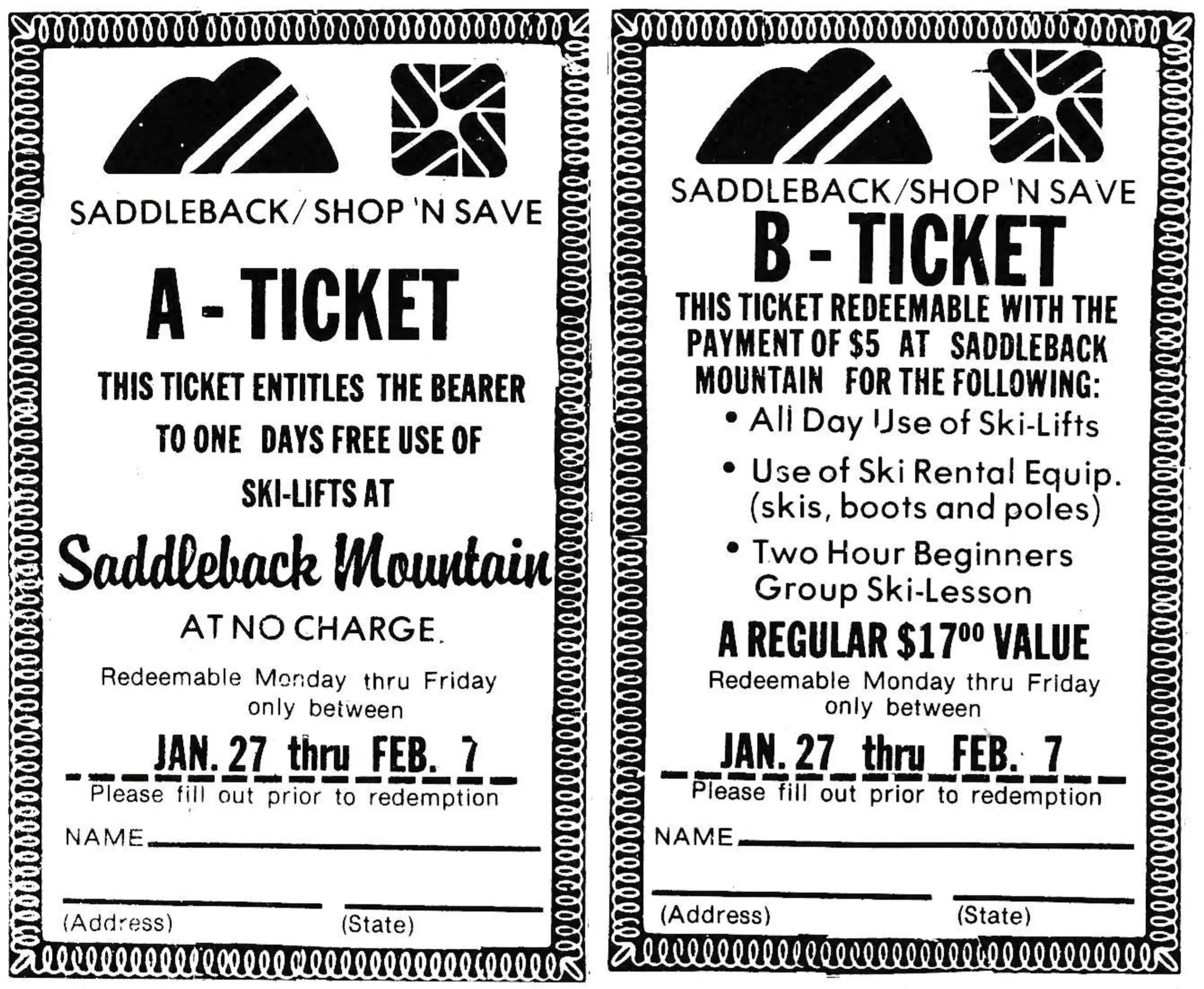 Above, both sides of the coupon that was handed out in the supermarkets