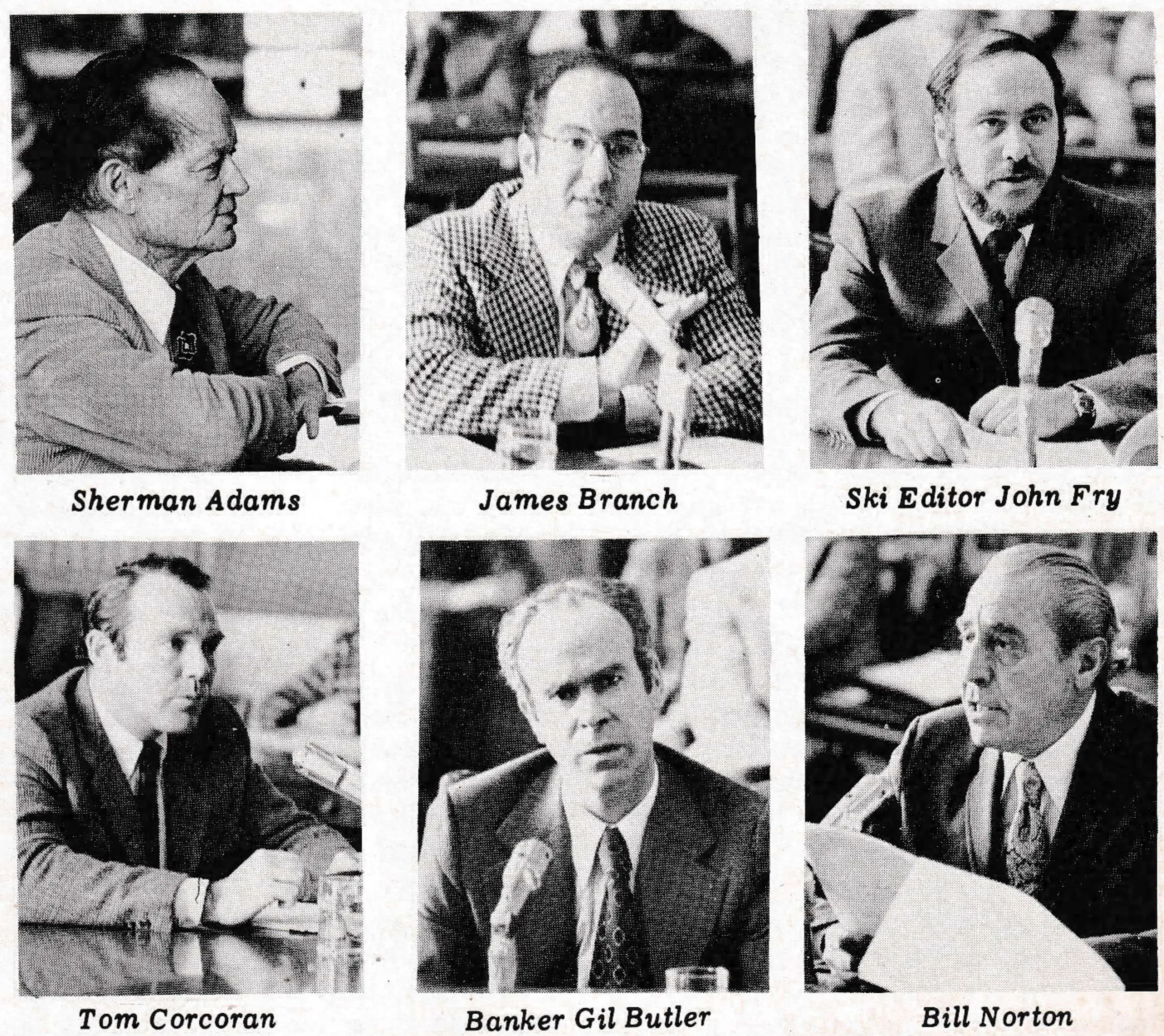Witnesses for the ski industry