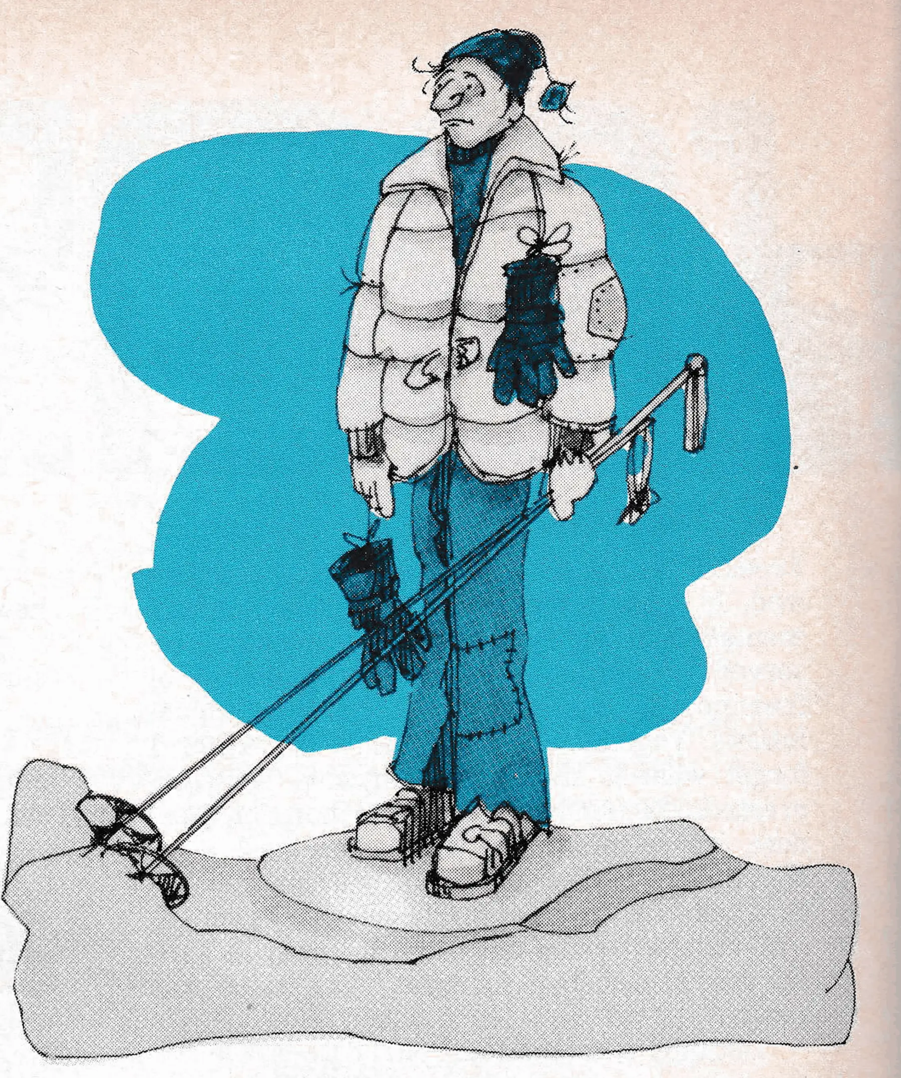 “What struck me even more were the skiers. They seemed shabby.”