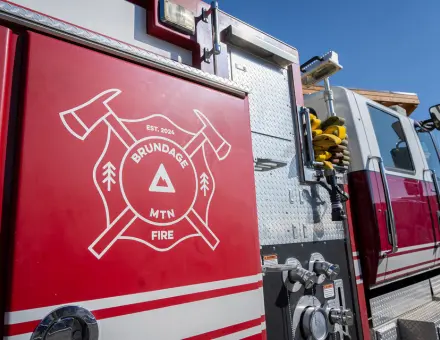 Brundage Mountain Fire. HN