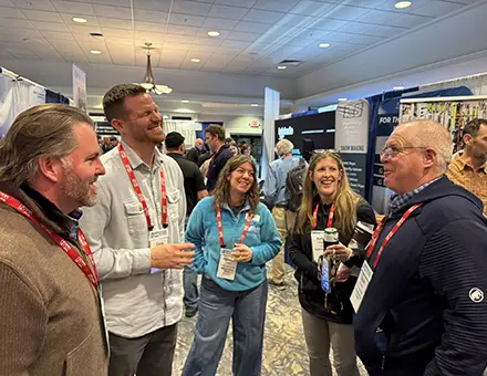 Colleagues took time to connect sharing stories and highlights from the season