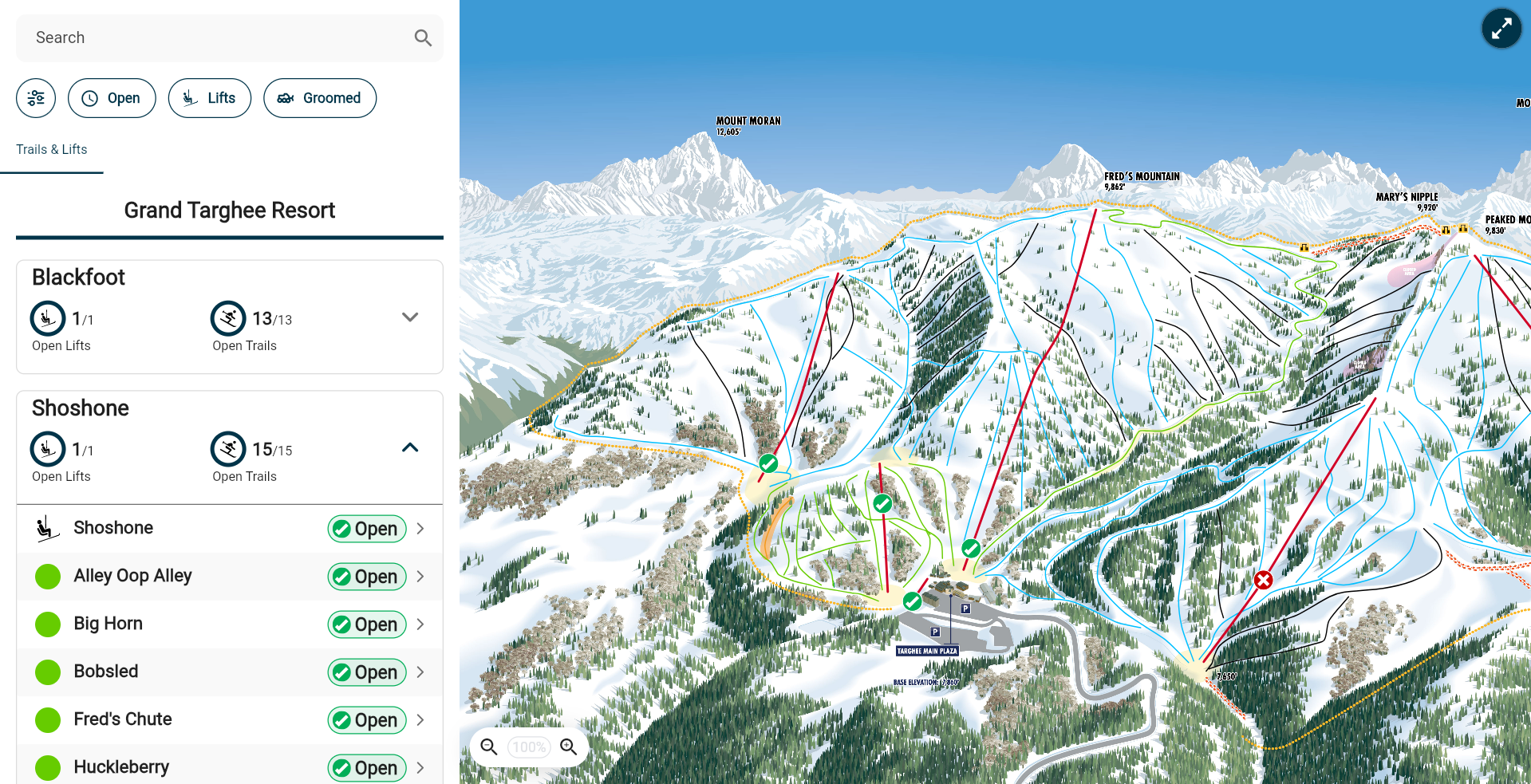 Interactive Trail Map