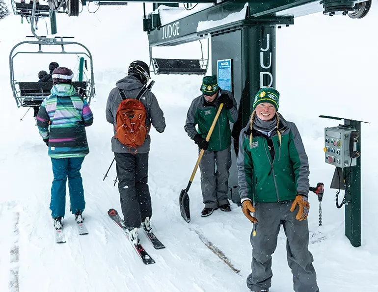 Guest service extends to the lift lines at Deer Valley.