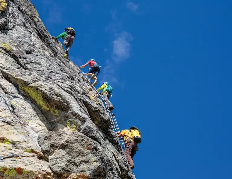 Jackson Hole Mountain Resort installed a seminal via ferrata four years ago and has expanded it since. Contractor: Adventure Partners.