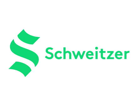 schweitzer logo horz greenglow