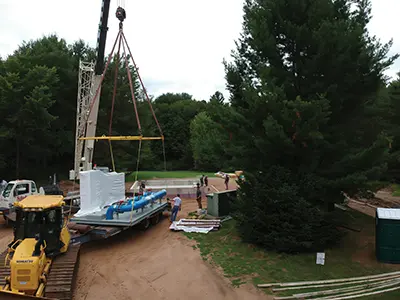 Torrent Prefabricated Pump install