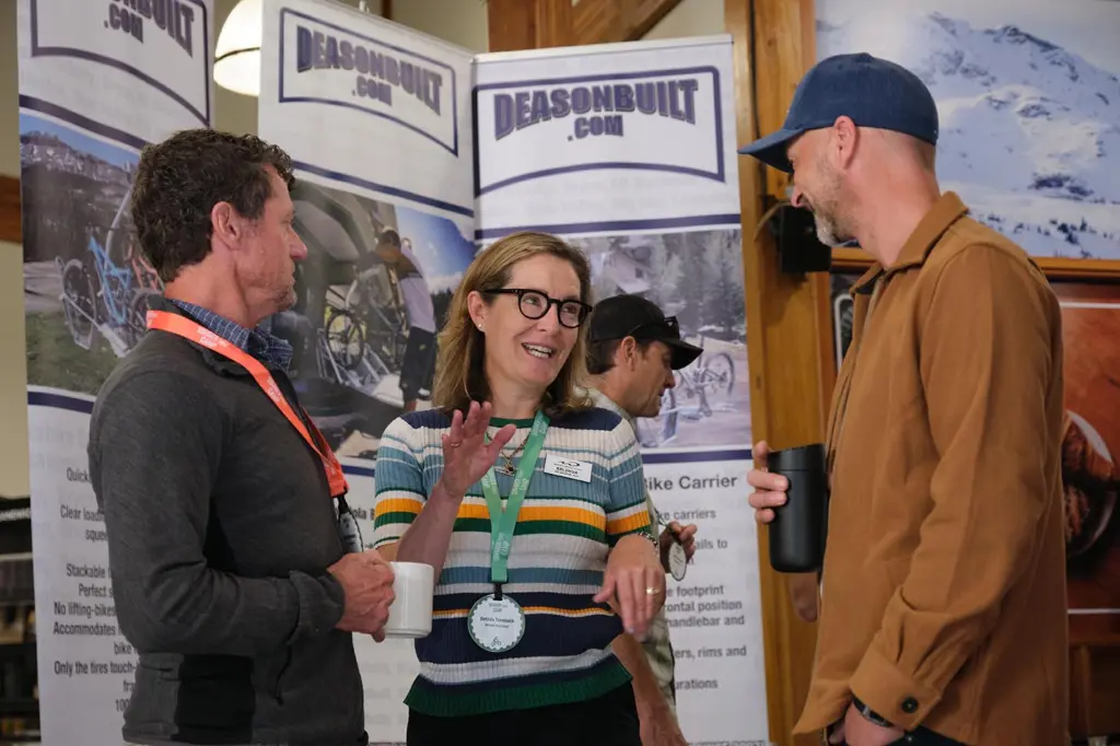 Belinda Trembath With Vendors And Resort Attendees